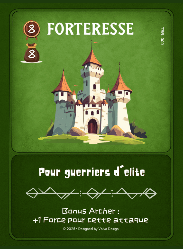 Illustration de la carte Forteresse du jeu de cartes Valhalla’s Call