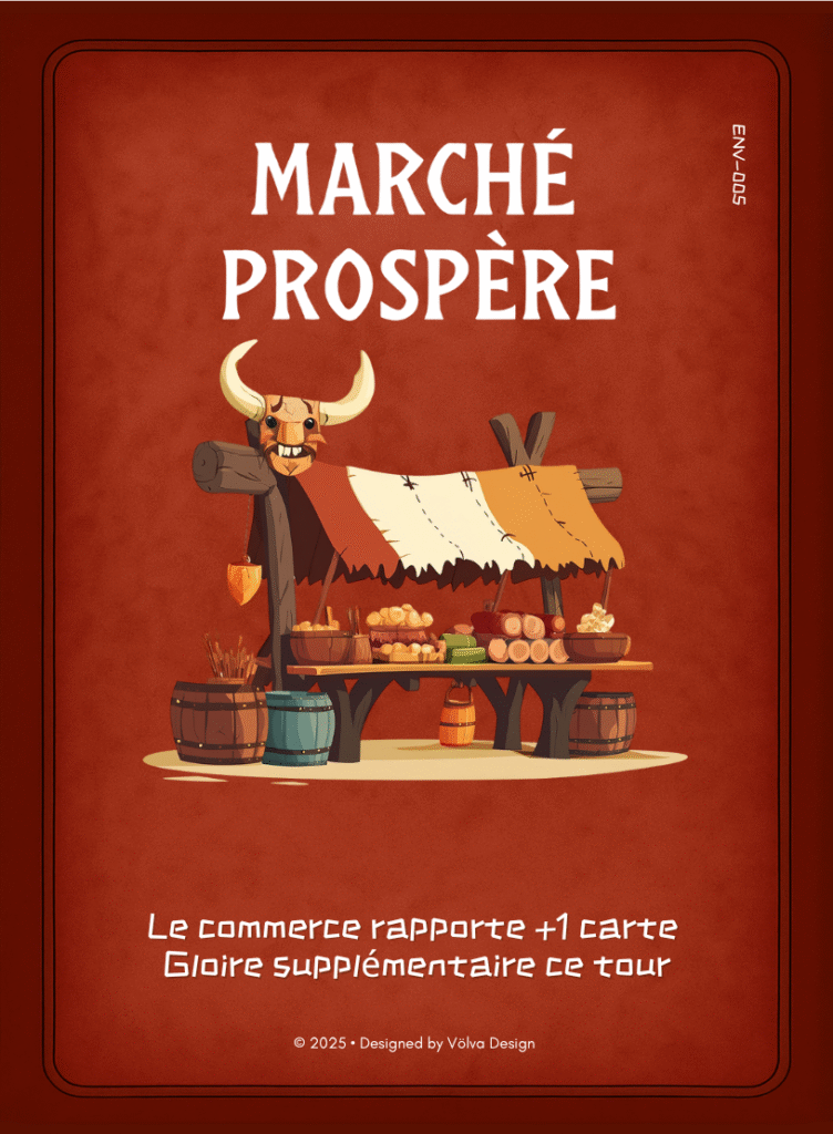 Illustration de la carte Marché Prospère du jeu de cartes Valhalla’s Call