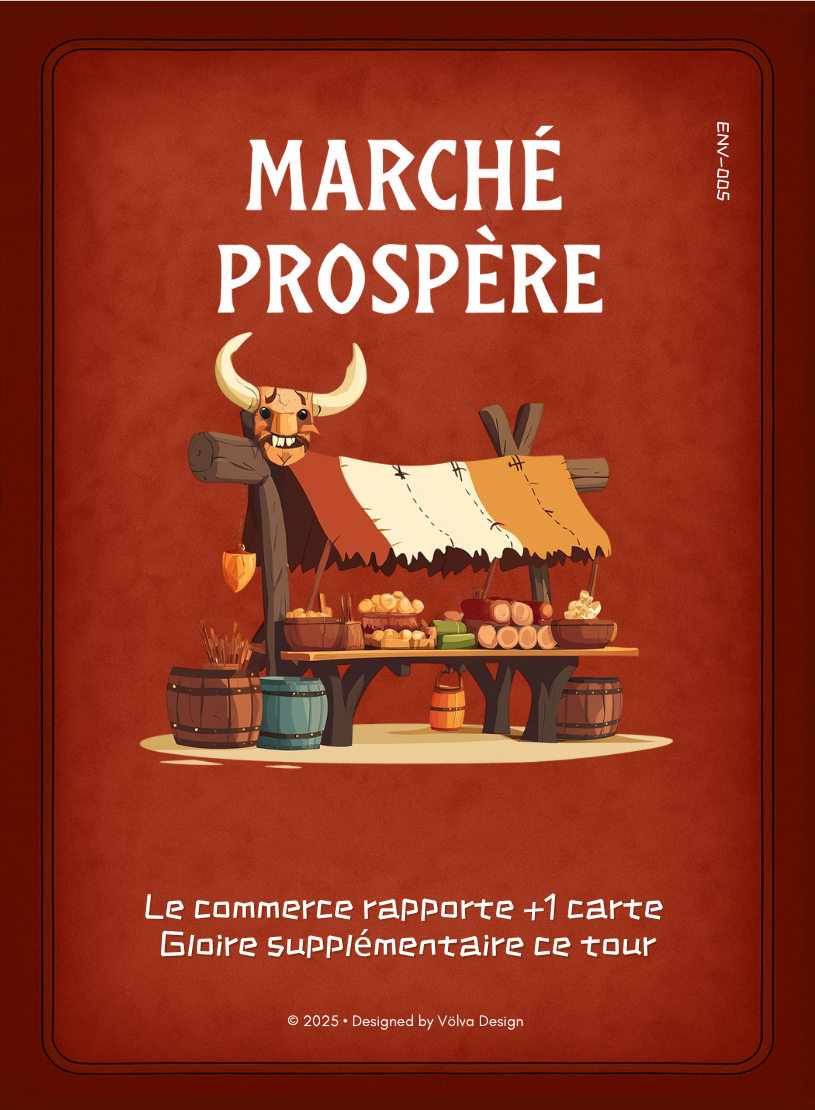 Illustration de la carte Marché Prospère du jeu de cartes Valhalla’s Call